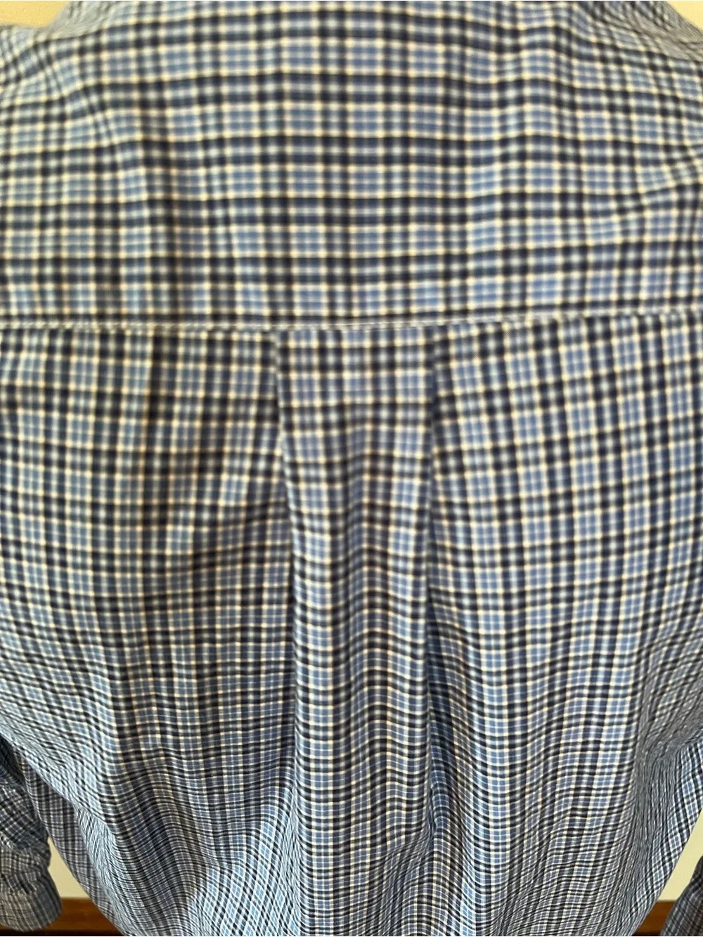 Ralph Lauren Boys Large 14-16 Blue Plaid Button Down Long Sleeve Cotton Shirt